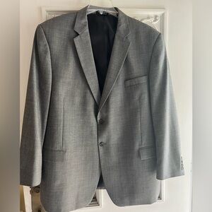Bert Pulitzer men’s grey suit..Big Men size 48/32 like new!